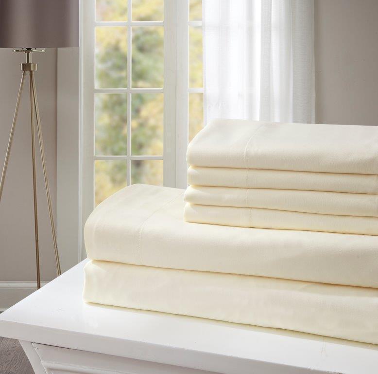 Duke Imports 2400 Platinum Ivory King Sheet Set