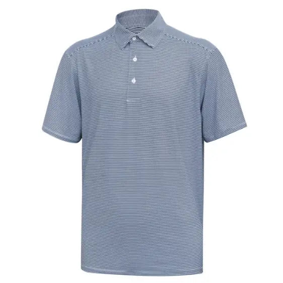 Micro Navy/White Stripe Polo