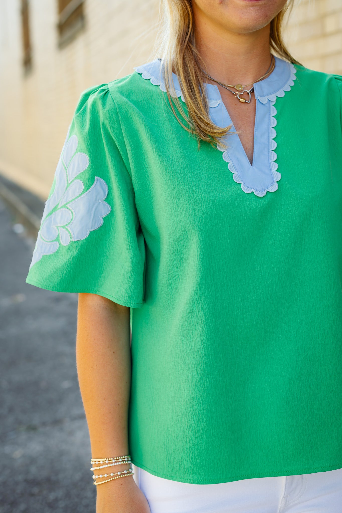 The Brandie Top in Green