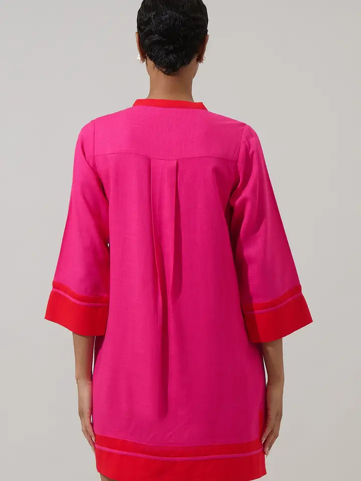 The Allie Shift Linen Mini Dress