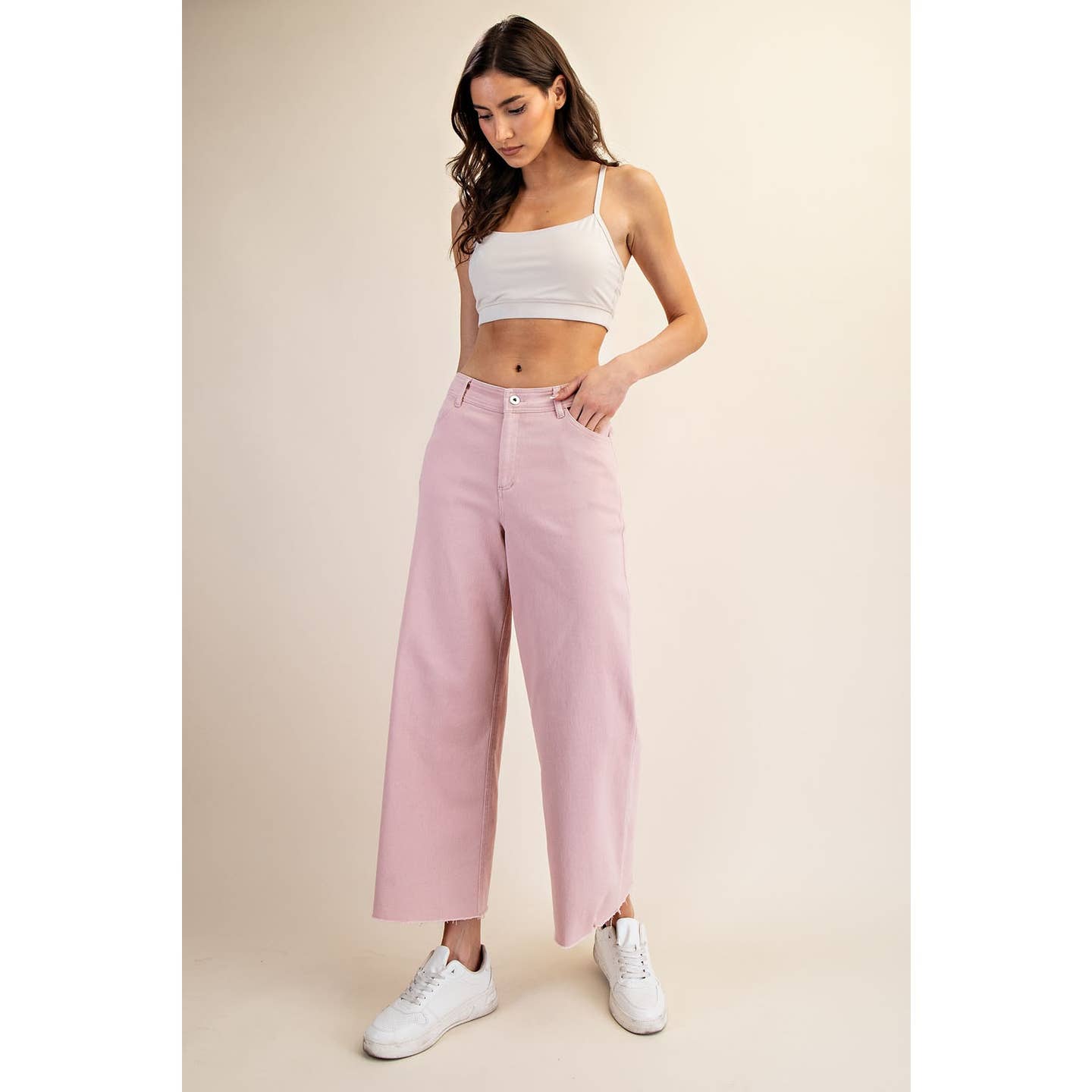 Heavy Cotton Twill Wide Leg
