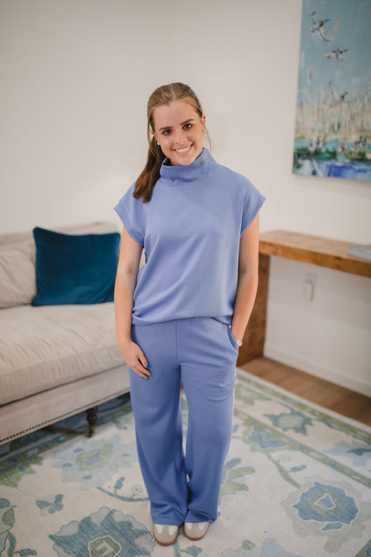 Remi Top in Cornflower Blue