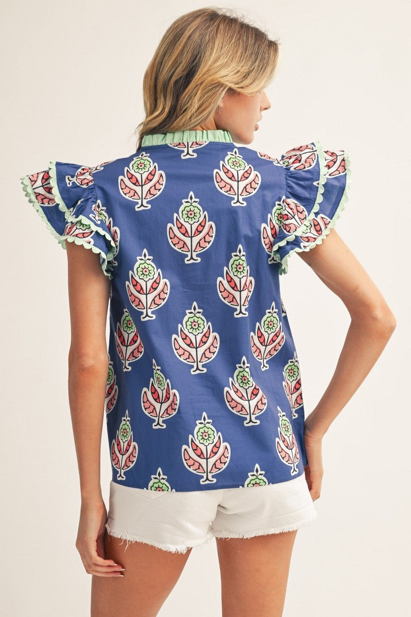The Mindie Top in Navy