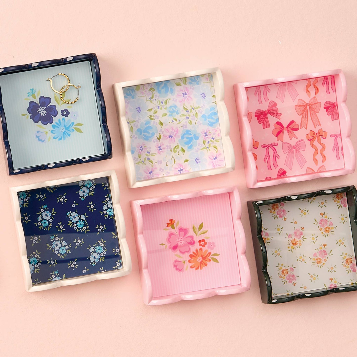 Scallop Trinket Tray-Endless Daydream Navy