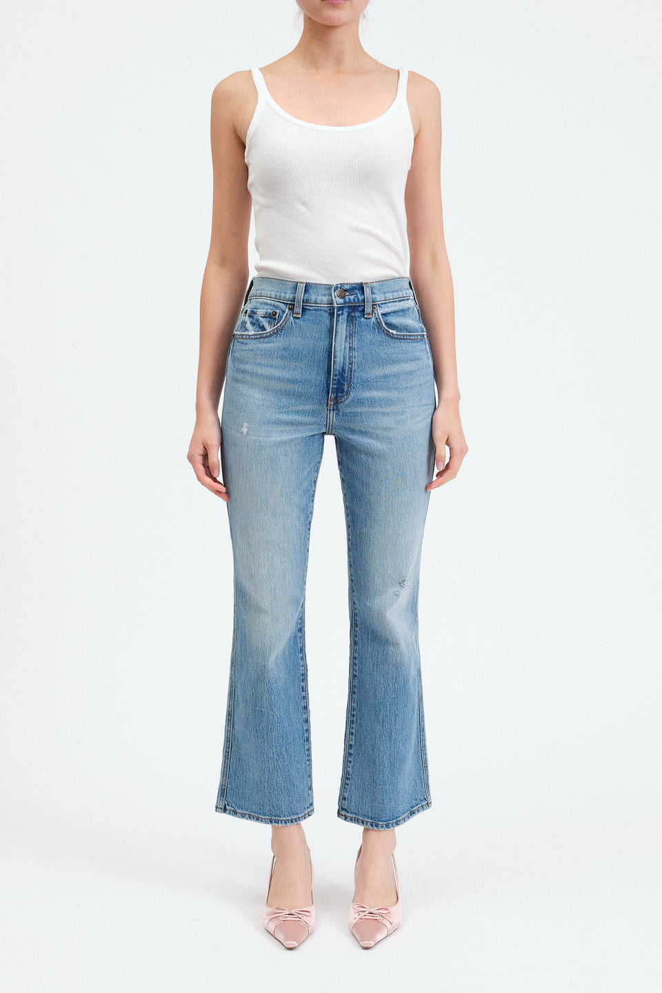 Soho High Rise Ankle Flare in All Mine Vintage