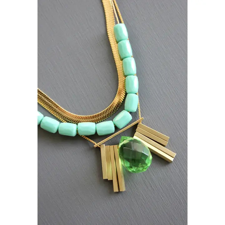 Multistrand Herringbone Necklace