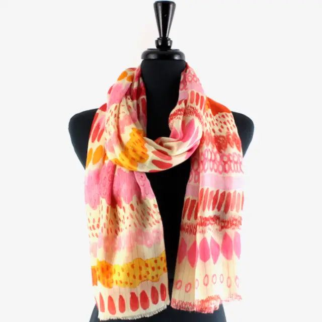 Amaya Lightweight Scarf W/Gold Metallic