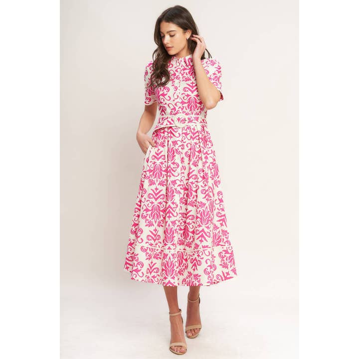 Alice Woven Midi Shirt Dress