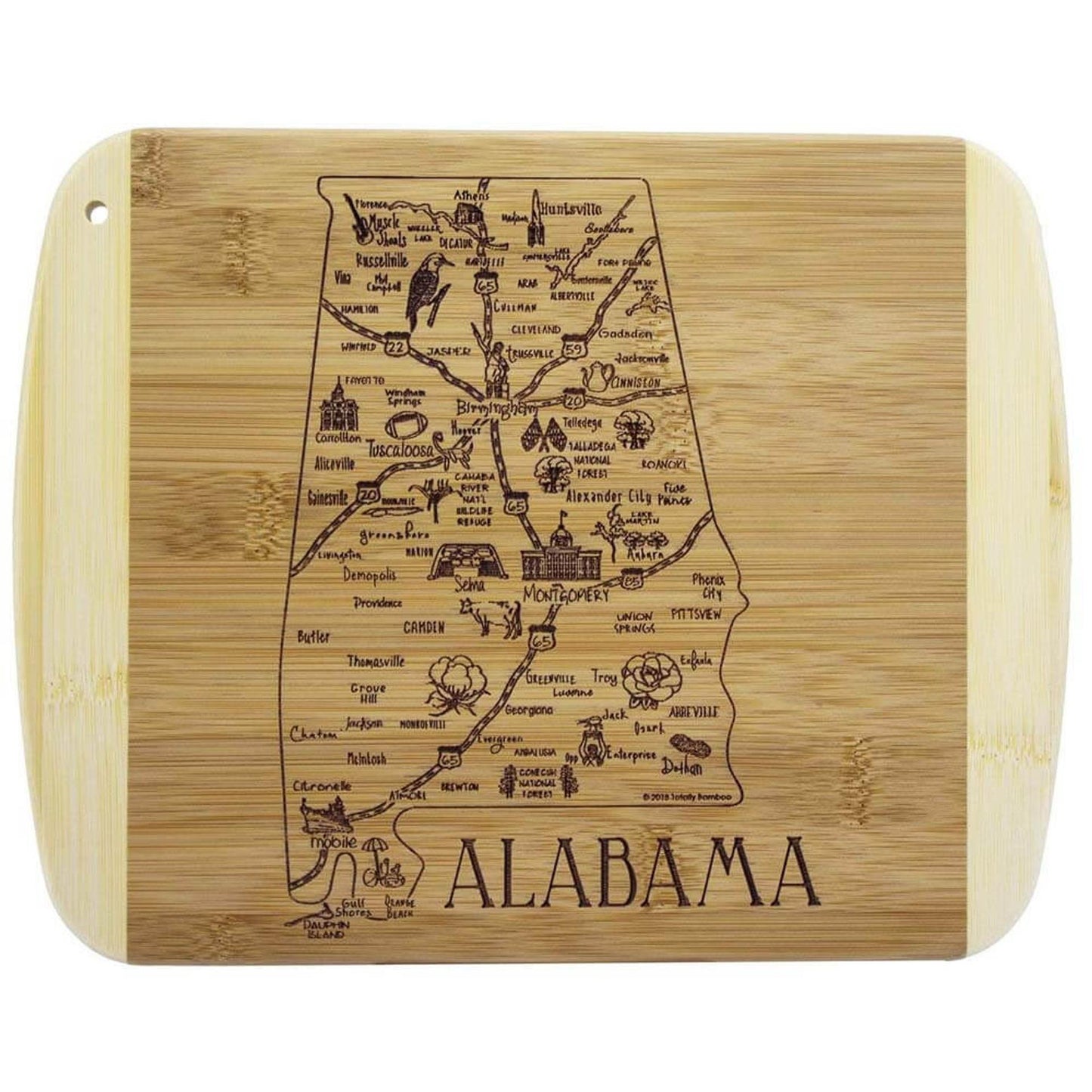 A Slice of Life Alabama Cutting Board & Serving Board