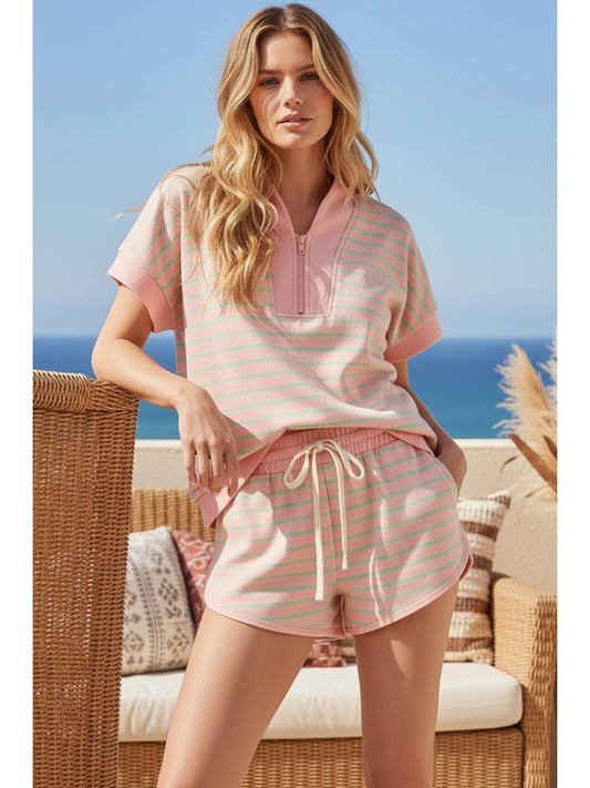 Kylie Striped Shorts Set