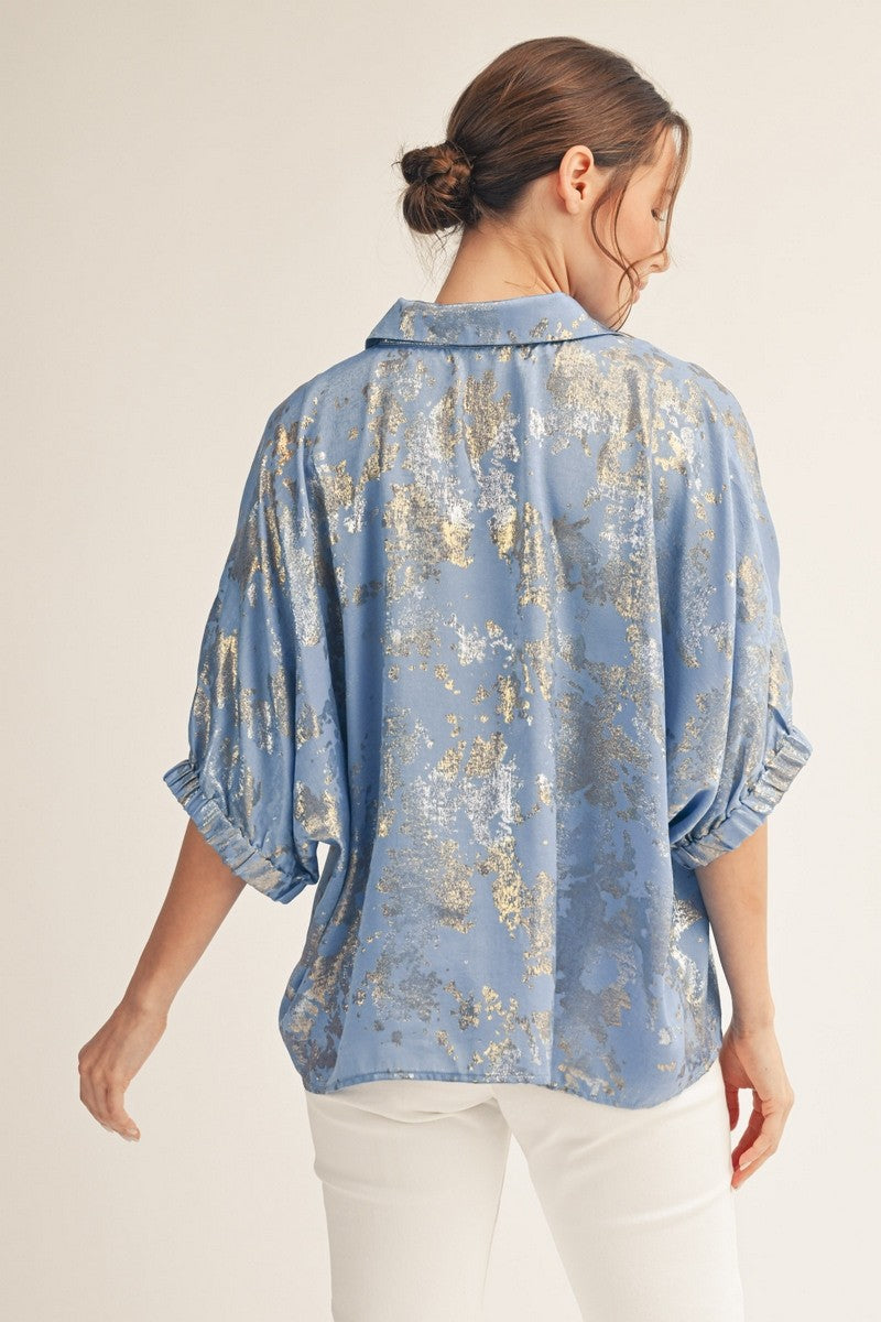 The Patsy Top in Blue